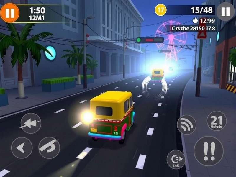 Delhi Tuk Tuk Dash Gameplay Screenshot